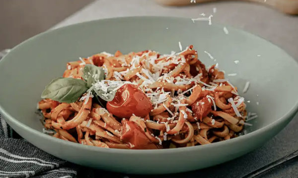 Tagliatelles Arrabbiata et Crevettes