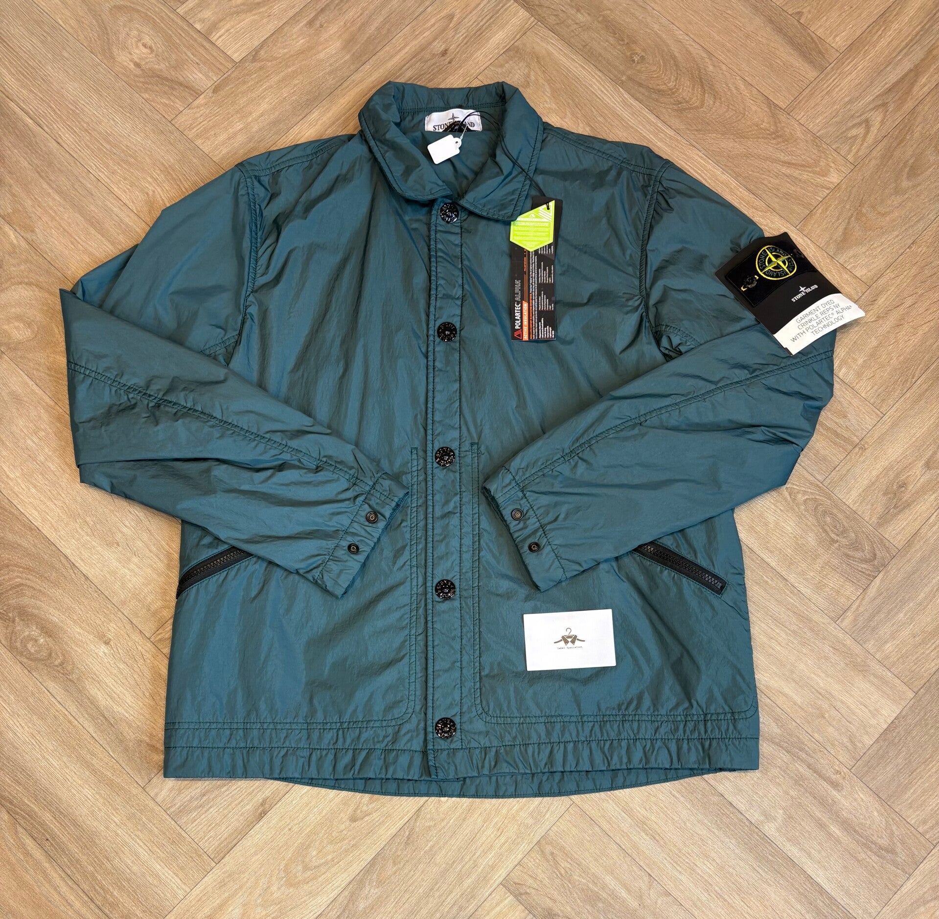 Stone Island Crinkle Reps With Polartec Jacket - L