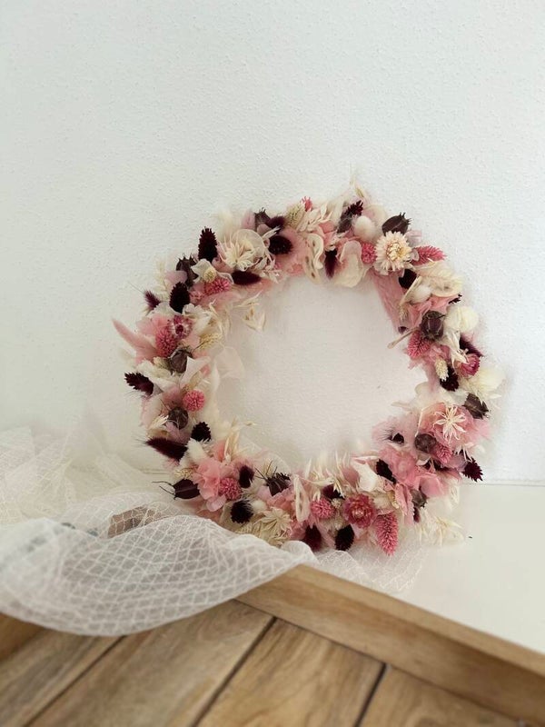 #2 Handgemachter Trockenblumenkranz
