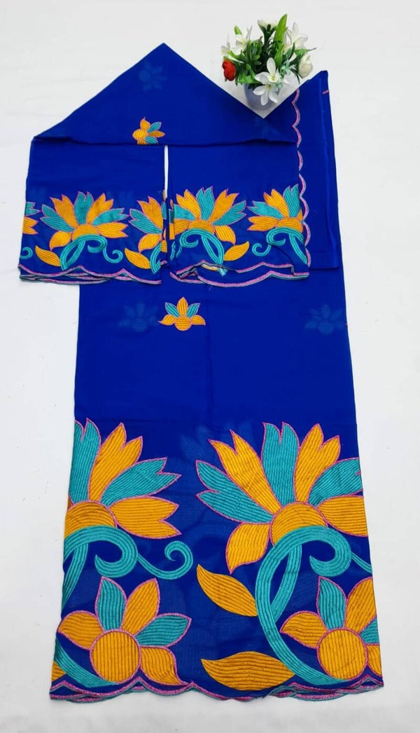 Salouva broderie Bleu PréCom