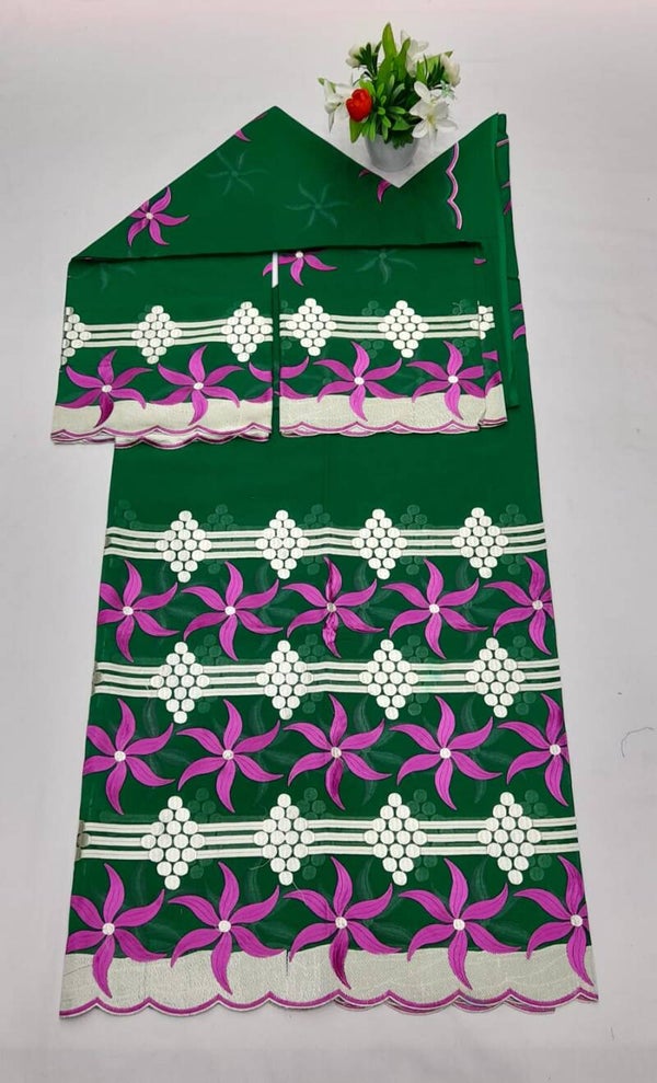 Salouva broderie Vert Ylang Ylang