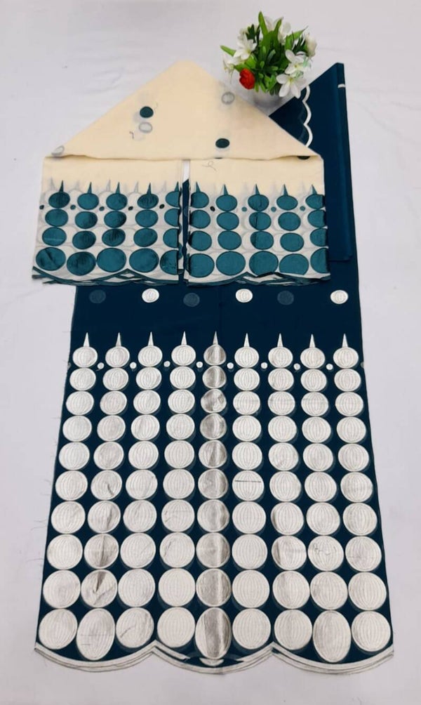 Salouva broderie Bleu Flacons de Neige PréCom