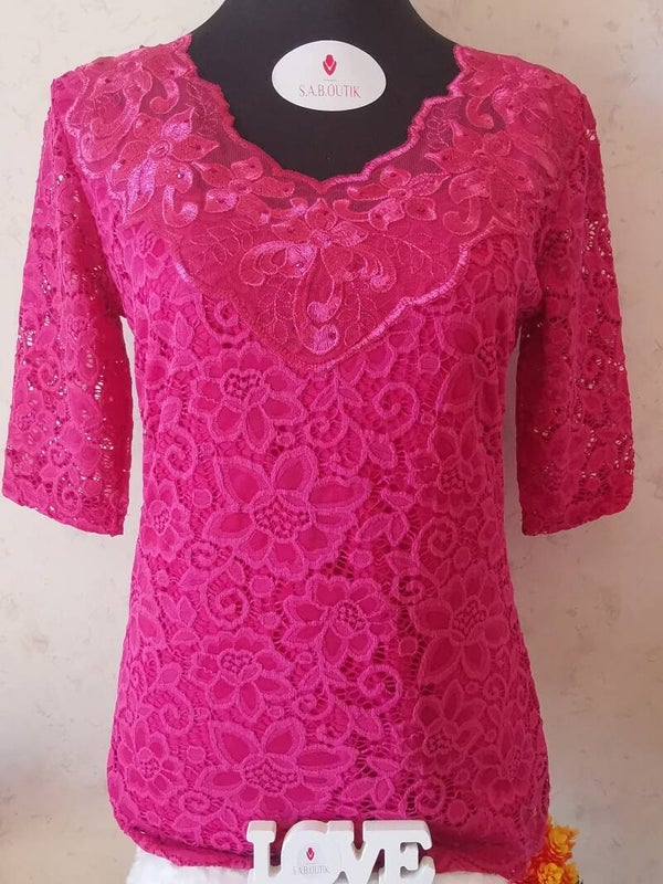 Body en dentelle Rose