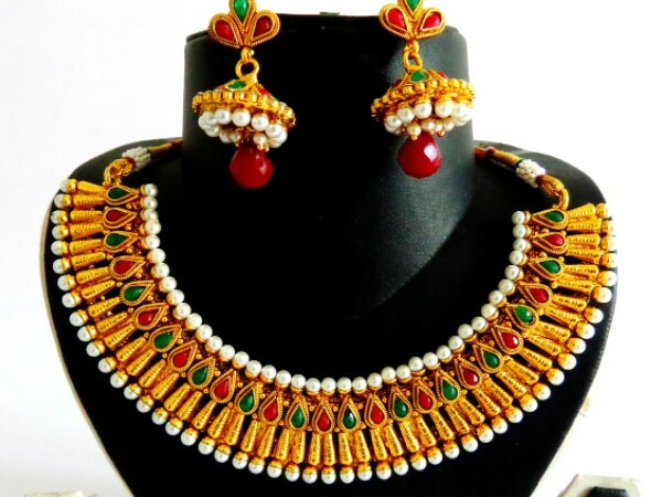 Ensemble de bijoux Indien Un gramme d'Or