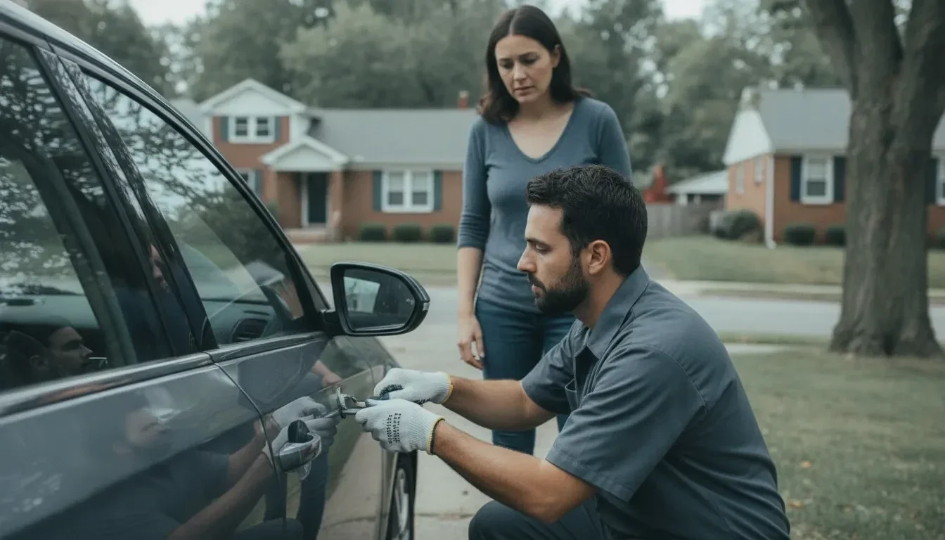 Locksmith providing safe car lockout help in Pittsburgh