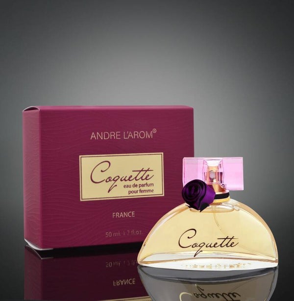 Coquette - Eau de Parfum -  50 ml - een heerlijke Patchouli geur met zachte Jasmijn - met GRATIS parfumverstuiver.