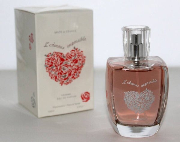 Luxe Franse Eau de Parfum - L' Amour Impossible - een heerlijke bloemige parfum - met Witte Ceder en Muskus en Ceder.
