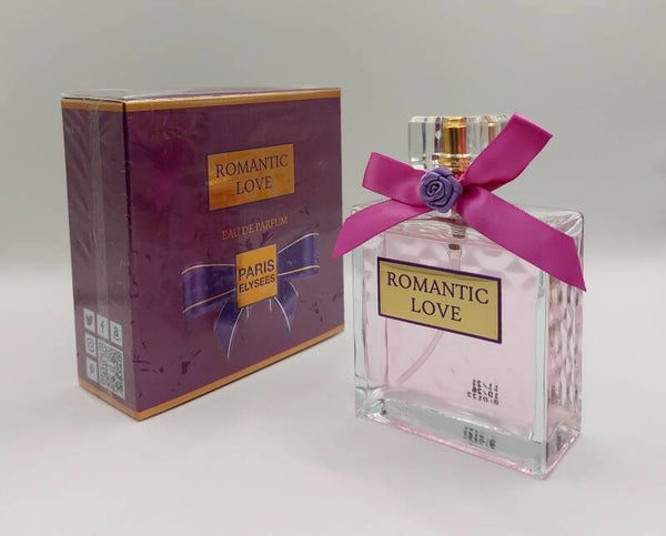 Romantic Love - Eau de Parfum - 100 ml - een heerlijke geur met o.a. Jasmijn, Pioenroos en Witte Musk