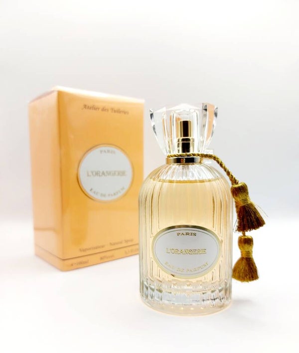 Luxe Franse Eau de Parfum  - Paris L'Orangerie - een heerlijke sterke niet overdreven geur met o.a. Litchi, Zwarte Roos, Bergamot - met Gratis parfumtasverstuiver.