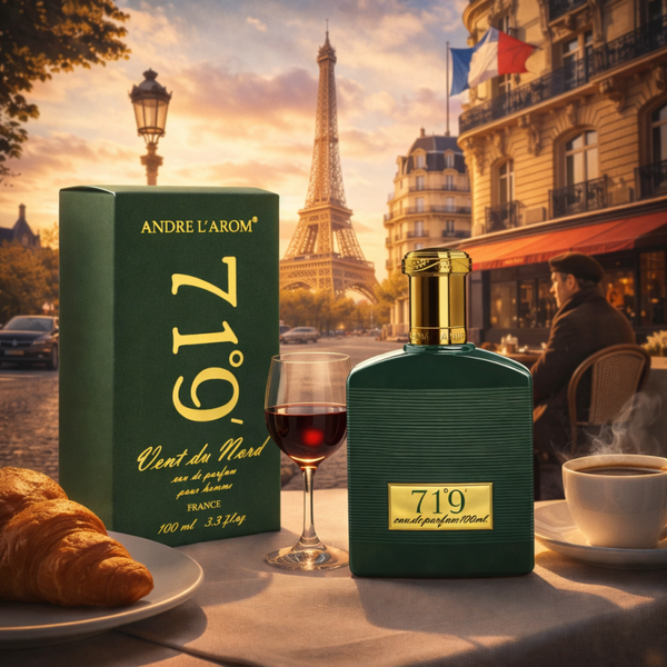 Franse Parfum - Vent Du Nord 719 - 100 ml - een frisse Eau de parfum - met Patchouli - Laurier en Eikenmos