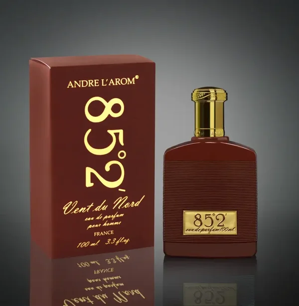 Franse Parfum - Vent du Nord 852 - 100 ml - een heerlijke houtachtige Eau de Parfum - met Sandelhout - Chocolade en Ceder