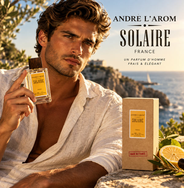 Franse Heren Parfum-Solaire - een heerlijke frise Eau de parfum - met Munt - Zeenoten en Muskus.