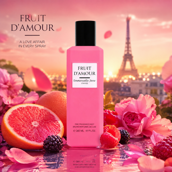 Franse Body Mist - Fruit D'Amour -een heerlijke frisse fruitige geur - blijft minimaal 7 uur ruiken.