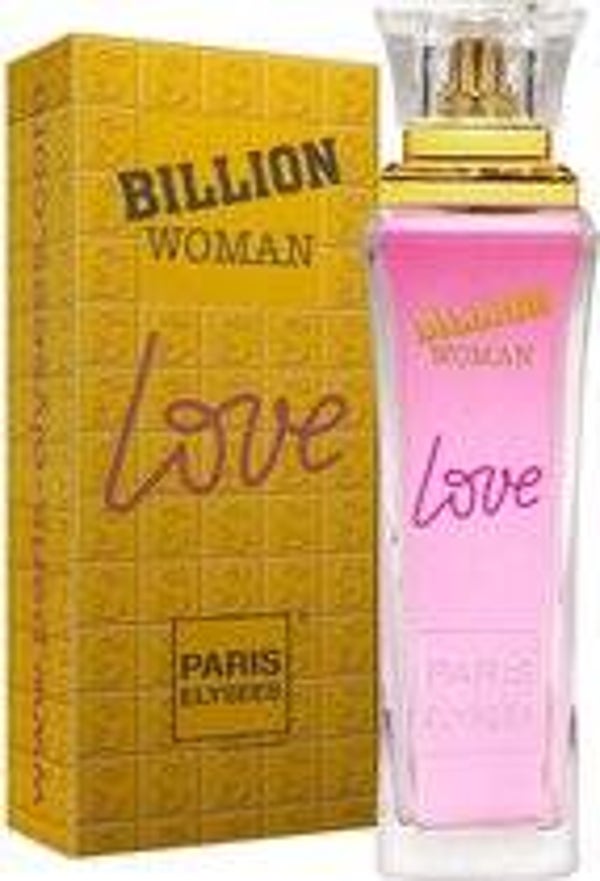 Billion Woman Love - Eau de Parfum - 100 ml - een heerlijk bloemige geur -  met  Karamel, Viooltje en Vanille.