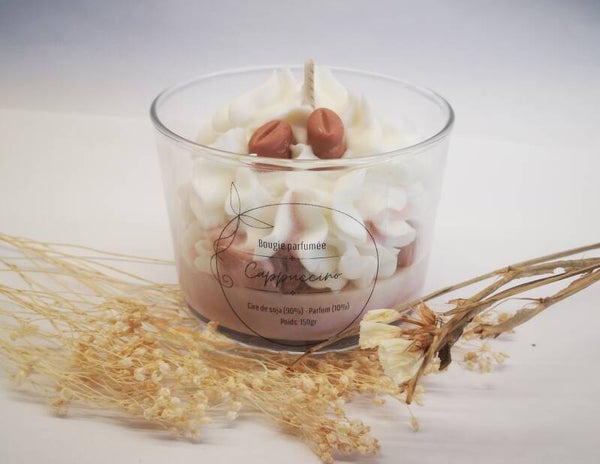 Slagroom Cappuccino - Luxe Franse Geurkaars -