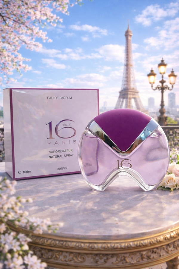 16eme Paris Night - Eau de Parfum - 100 ml - een heerlijk zachte geur - met Framboos, Mandarijn en Musk