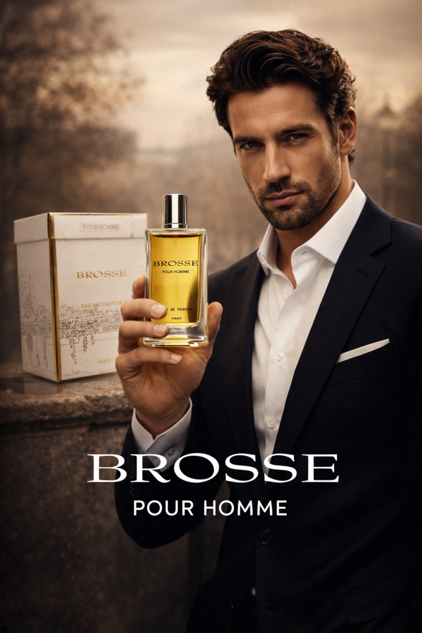 Franse Heren Parfum - Brosse Homme - Eau de Parfum -  100 ml - een sterke geur met Mandarijn en Amber