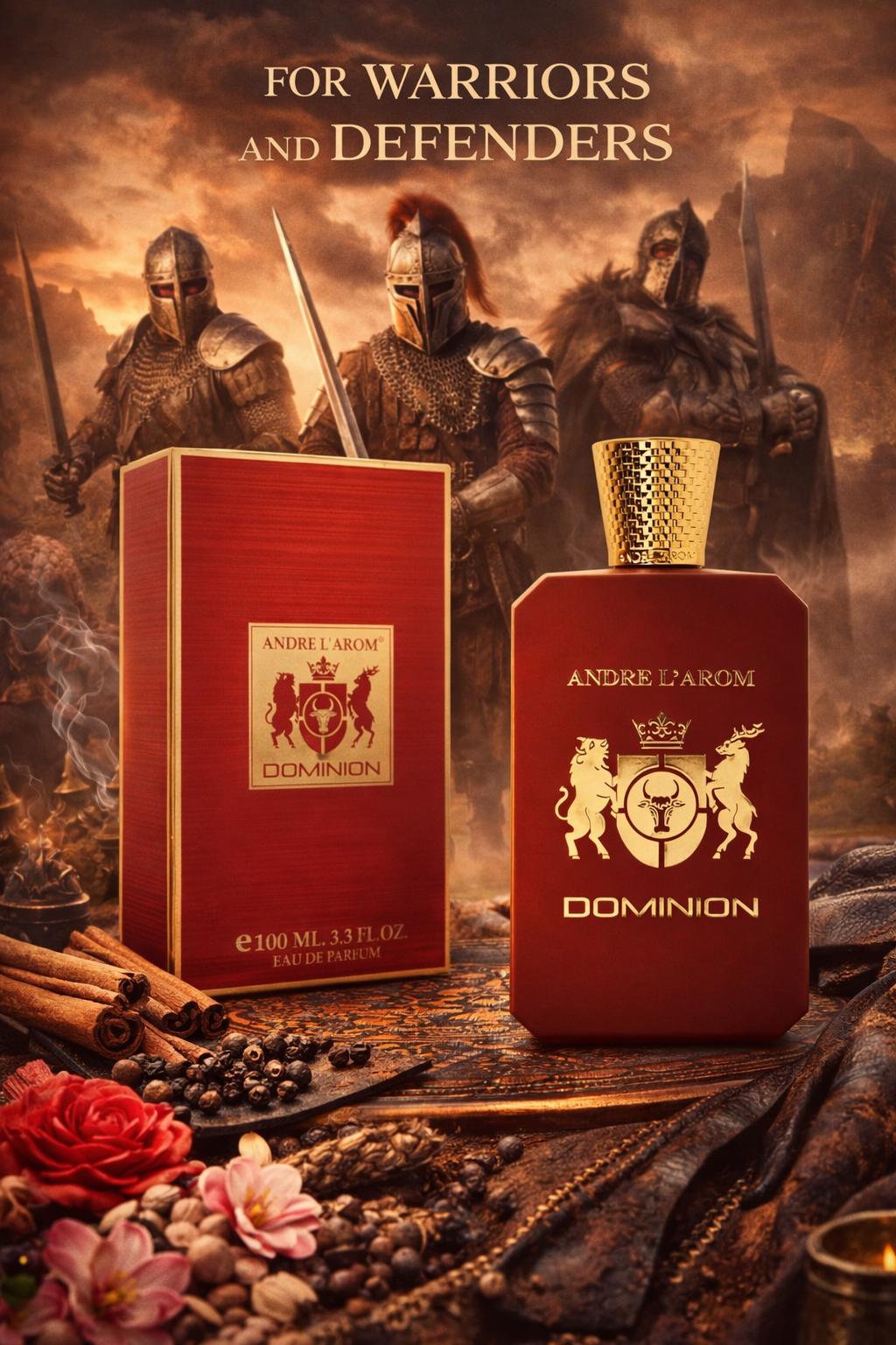 Dominion - Eau de Parfum - 100 ml - Een heerlijke aromatische mannelijke geur die de hele dag blijft ruiken.