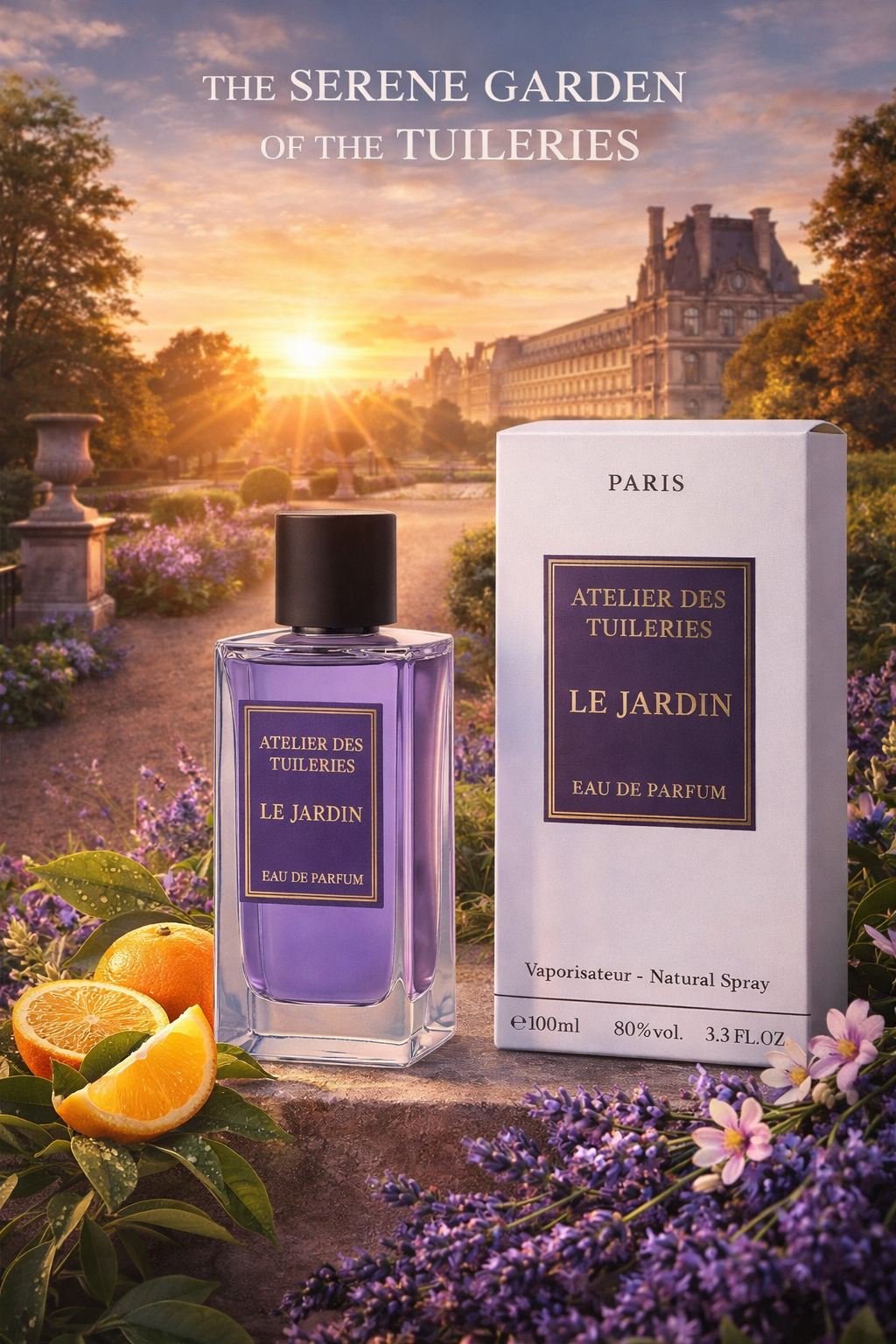 Le Jardin - Eau de Parfum - 100 ml - een geur van een harmonieuze mix van kruiden en zachte Lavendel