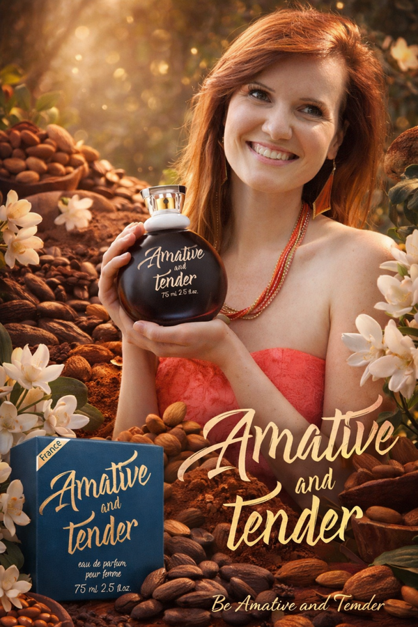 Amative and Tender - Eau de Parfum - 75 ml - een oriëntaalse geur met Jasmijn, Amandelen en Chocola