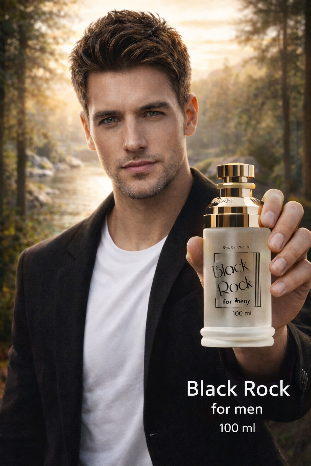Black Rock - Franse Eau de Toilette -  100 ml - een heerlijke Houtige geur