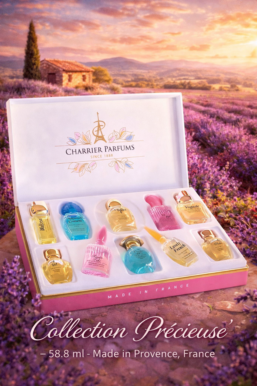 White Box (Collection Précieuse) - Eau de Parfum Miniaturen - 10 stuks - In luxe geschenkverpakking.