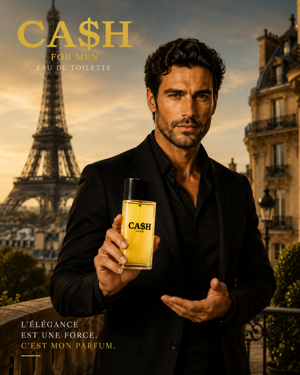 Franse Heren Parfum - Cash - is een krachtige kruidige geur met Kaneel - Leer en Amber.