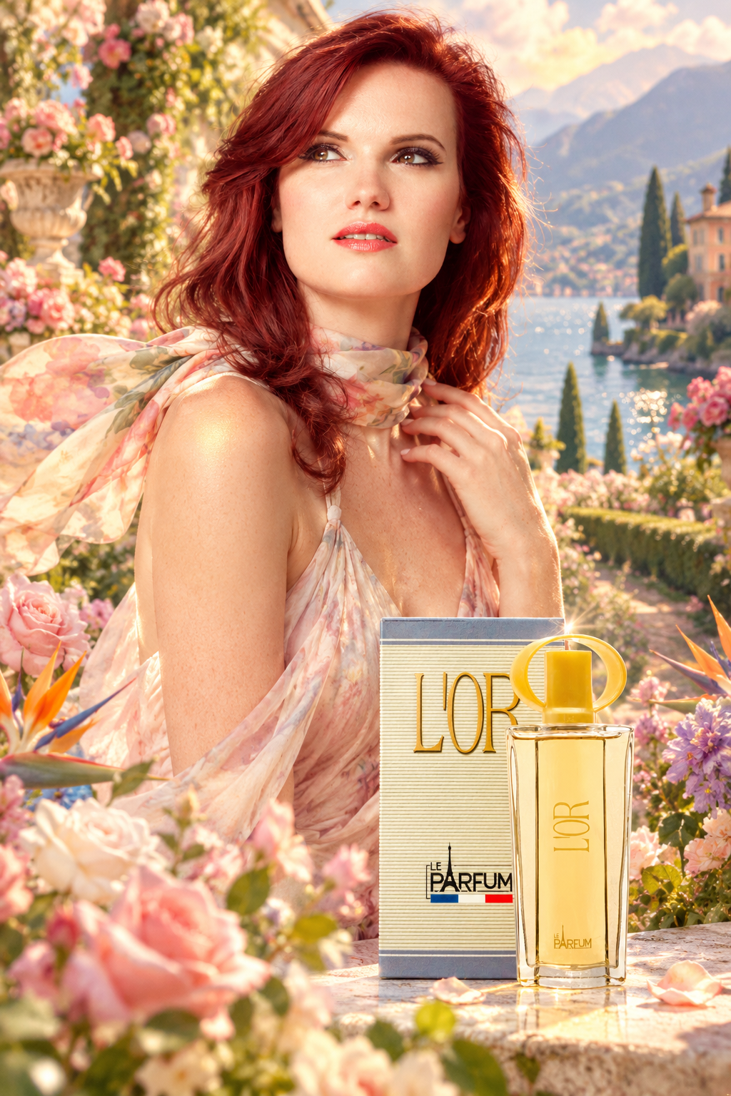 Franse Dames Parfum - L'OR Eau de Toilettte - een heerlijke fruit/bloemige geur met Viooltje - Roos en Witte Orchidee