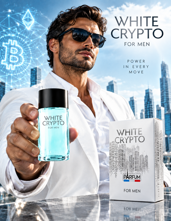 CADEAUTIP: Franse Heren Parfum - White Crypto een heerlijke houtgeur met Kardemon en diverse houtsoorten.