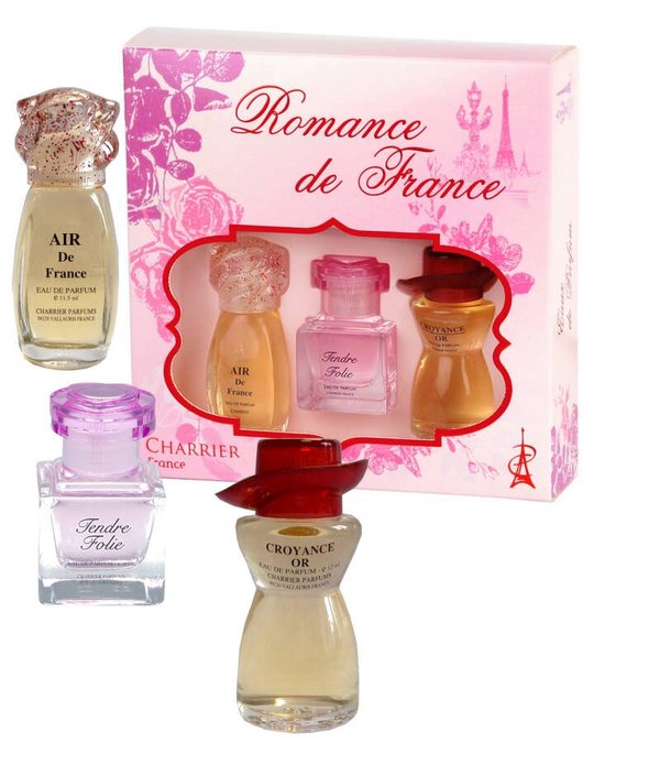 Romance de France - Eau de Parfum Miniaturen -  3 originele Franse parfum miniaturen - ( 33,6 ml).