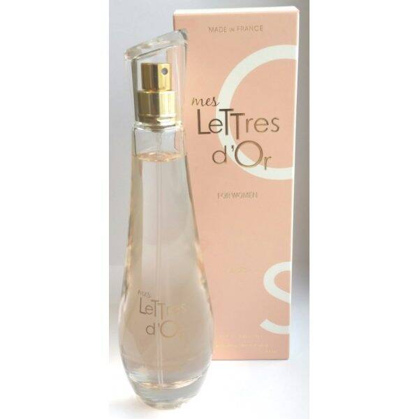Mes Lettres d'Or - Eau de Parfum - 100 ml - een heerlijke bloemige geur - 100 ml - met Vanille en Witte Musk en Roos.