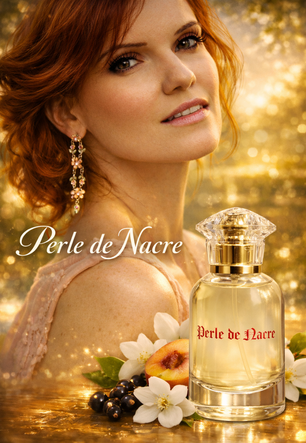Franse Dames Parfum - Perle de Nacre - 50 ml - een heerlijke fris-dynamisch Eau de Parfum - met Zwarte Bes - Amber en Musk.