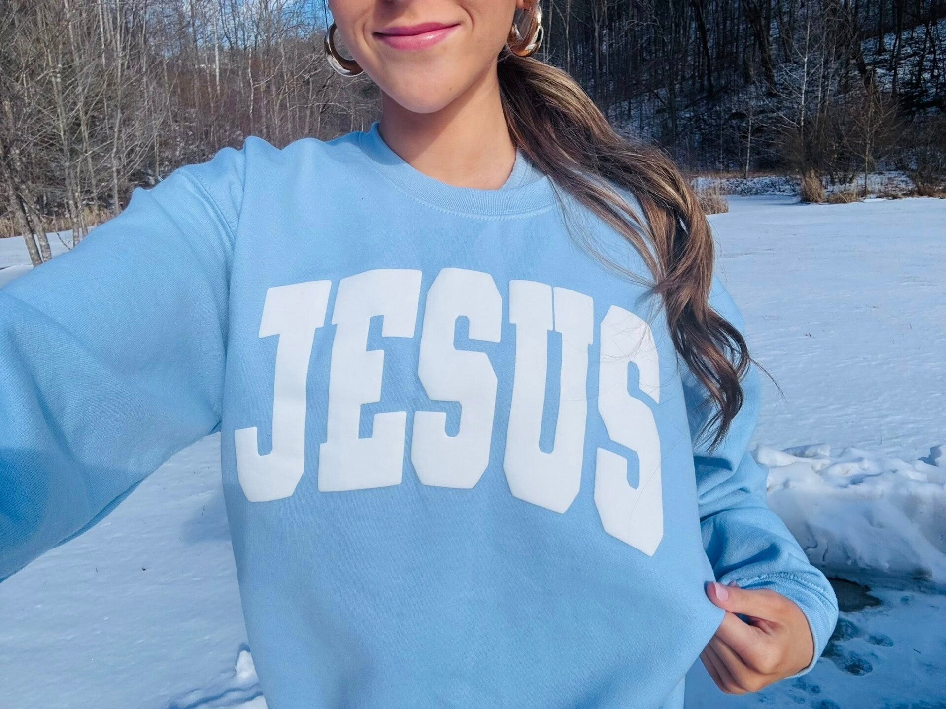 Jesus Puff Crewneck