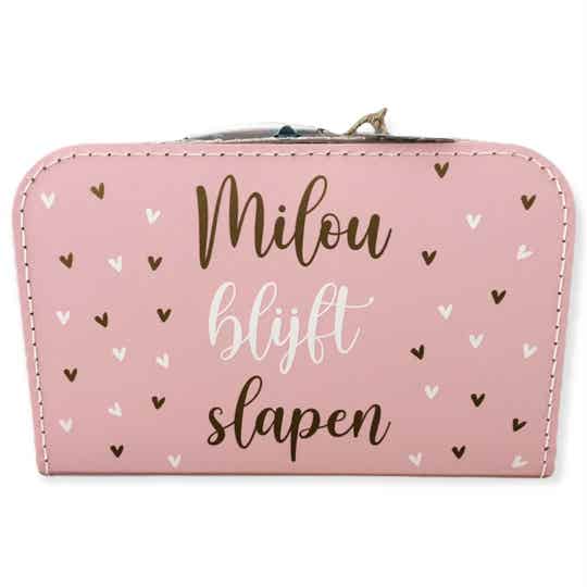 Milou blijft slapen koffer