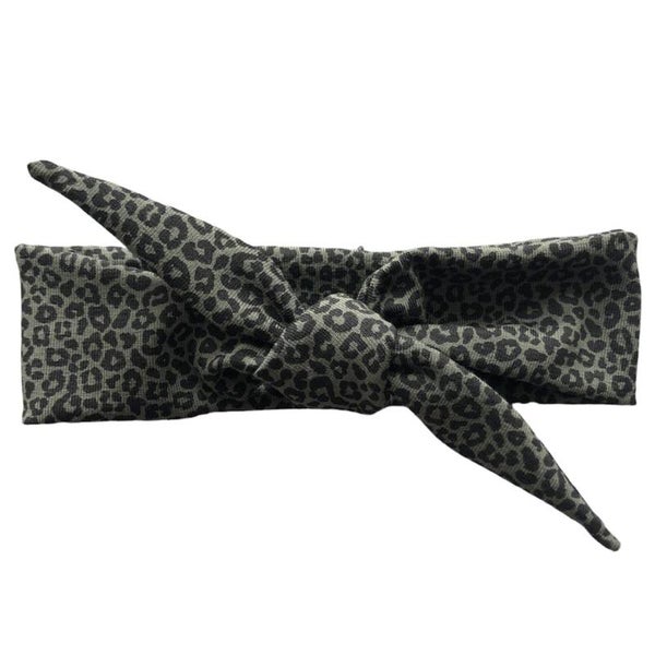 Panther green mini knoophaarband