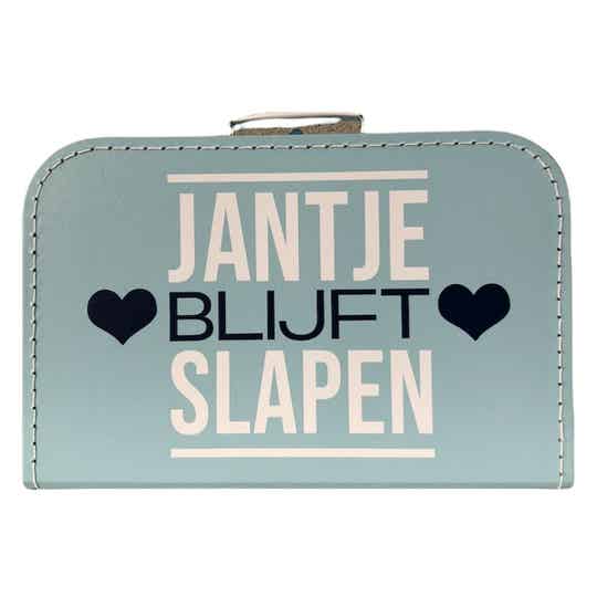 Jantje blijft slapen koffer