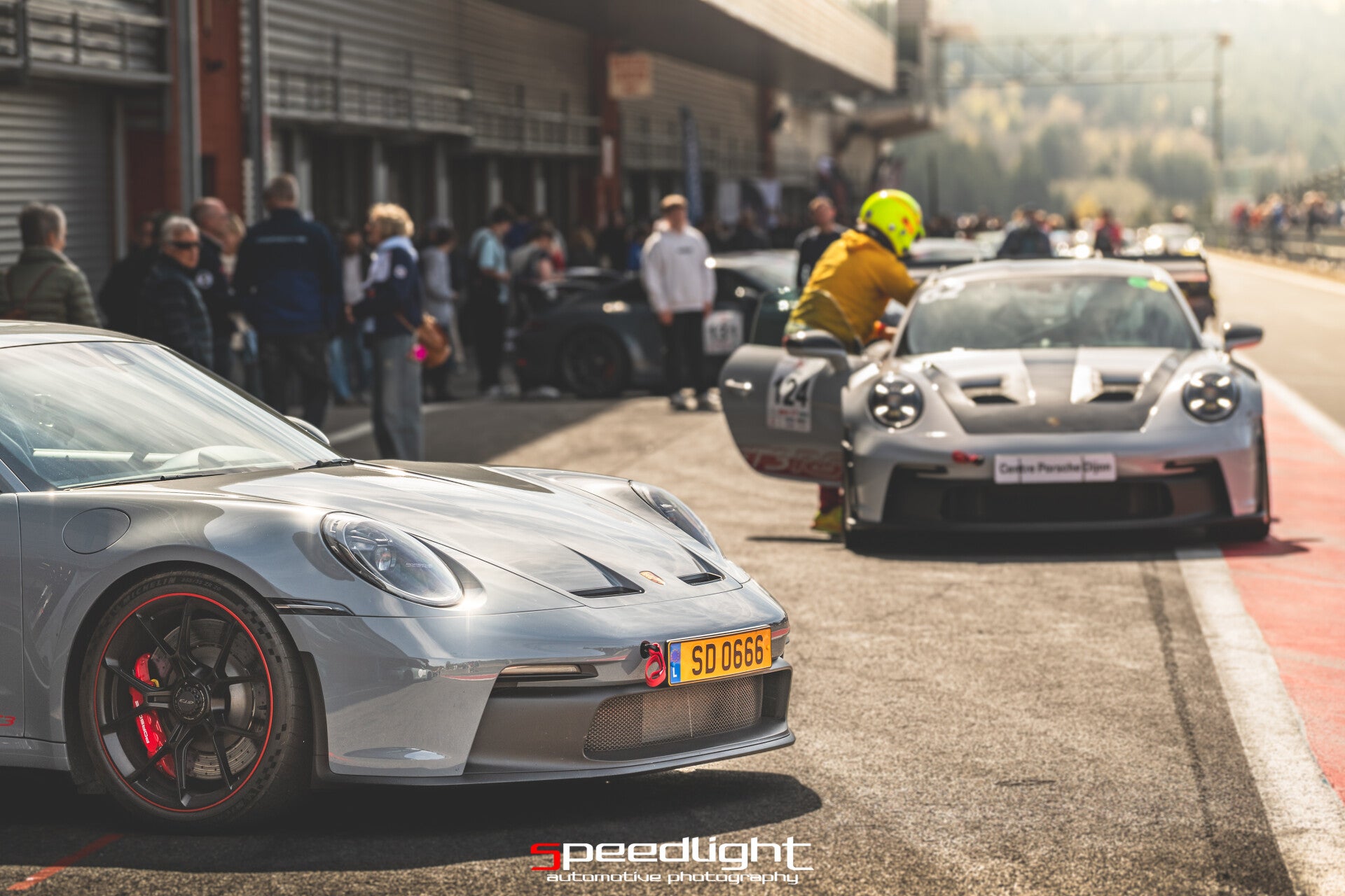 Piste détrempée pour la porsche 911  GT3 CUP - Michelin 12H de Spa 2025.