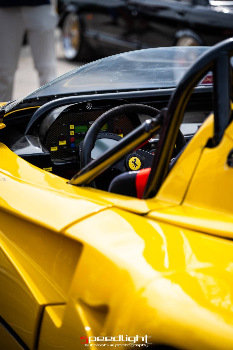 ferrari f40 LM Barchetta yellow supercar unique revworks retrospective
