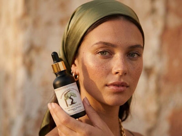 Argan Oil Oganic Haircare 50ml - Hydrating & Repairing for Men & Women - Beard Softner, Hair & Scalp Care, Face & Skin Nourishment - Cold-Pressed Moroccan Elixir
