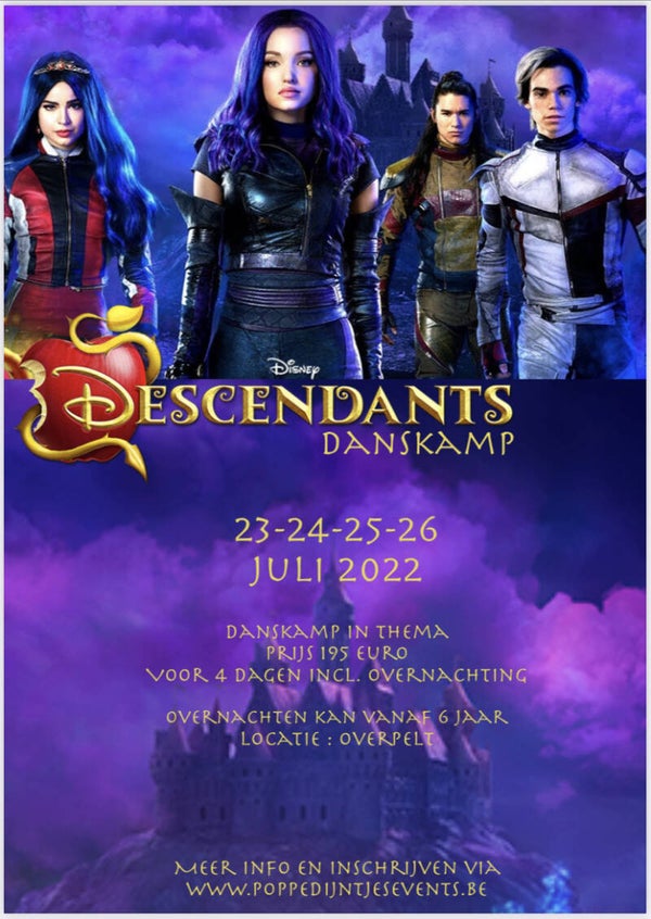 Danskamp 23-24-25-26 Juli Met overnachting *195 euro *vanaf 6 Jaar