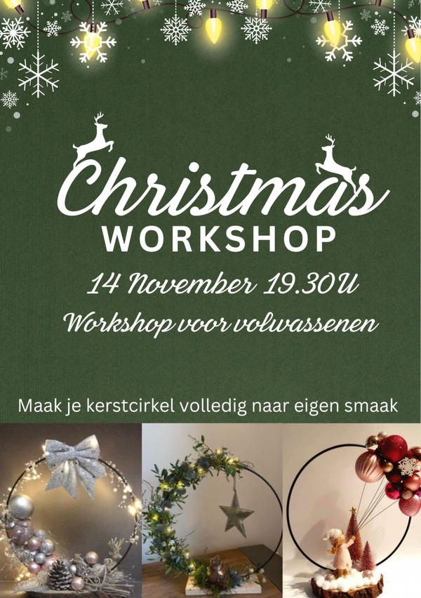 Workshop kerstcirkel voor volwassenen