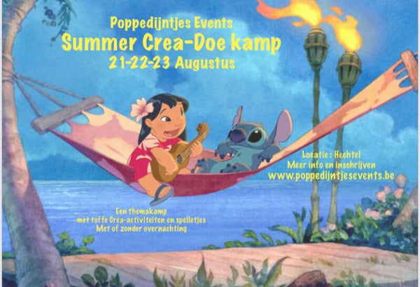 Crea-doe kamp 21-22-23 Augustus DAGKAMP zonder overnachting