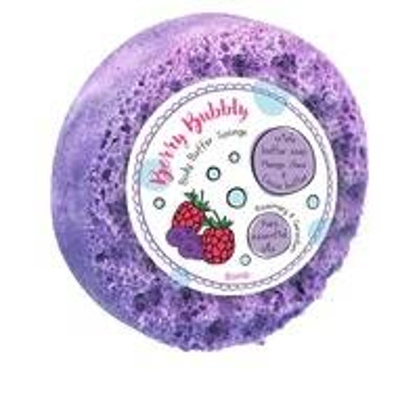 Berry bubble shower sponge