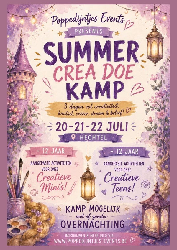 Summer Crea-Doe Kamp Rapunzel Themed