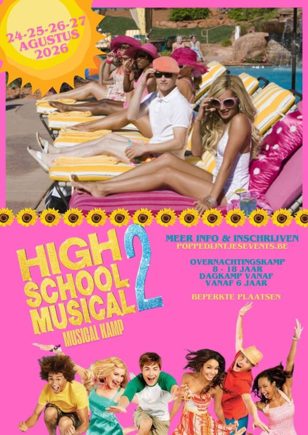 Reservatie lijst Musical Kamp 2026 DAGKAMPEN ZONDER overnachting