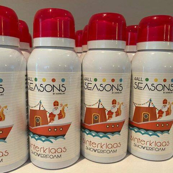 Sinterklaas showerfoam