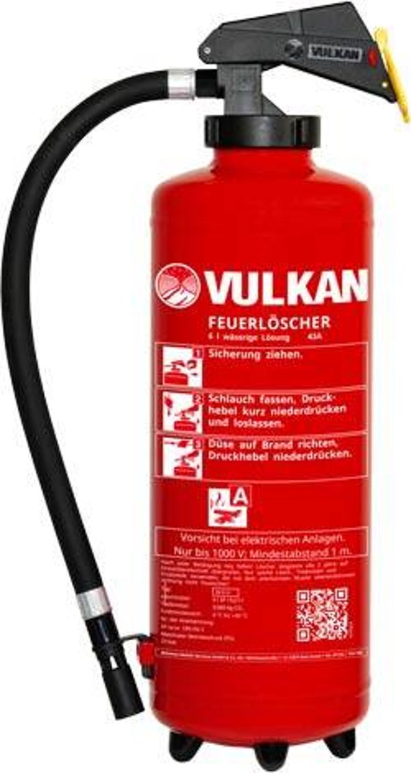 Feuerlöscher W 9 H, DE, Vulkan, o.WH