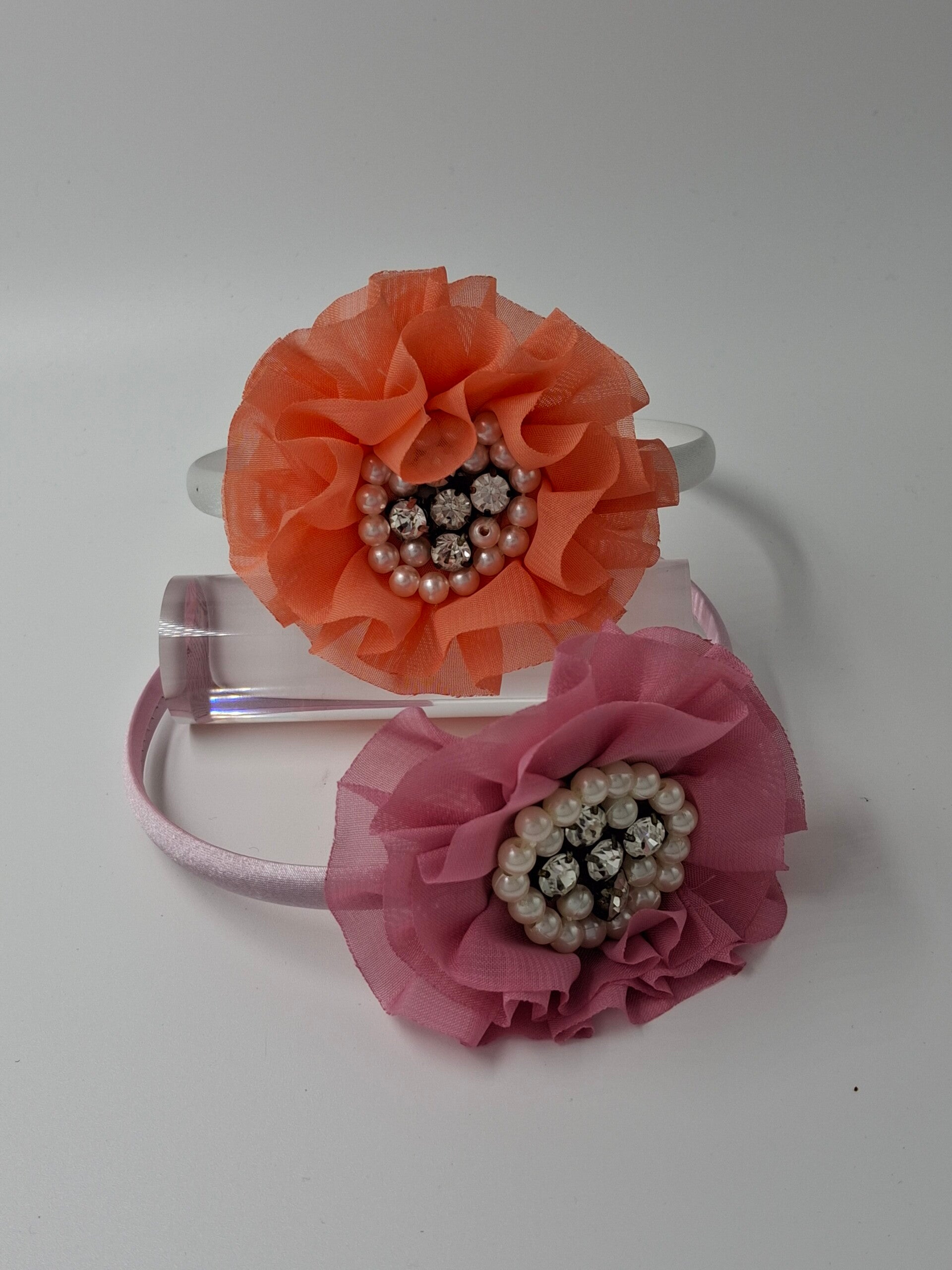 Diademen met bloem en parels