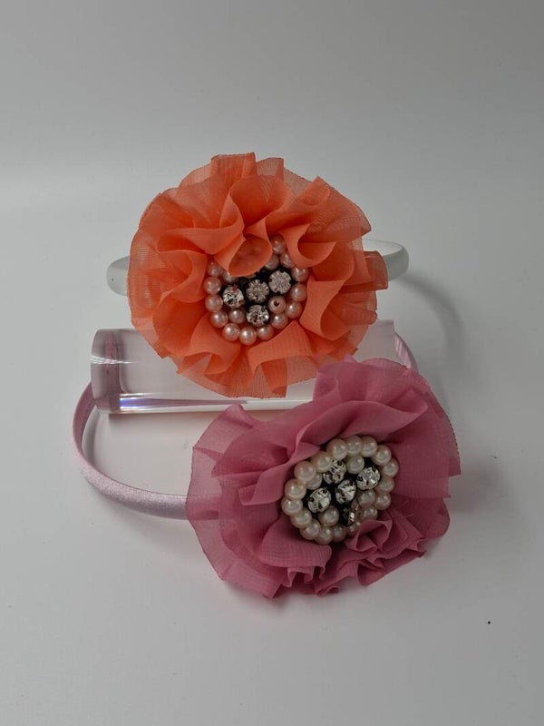 Diademen met bloem en parels