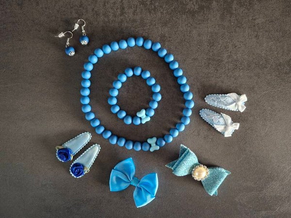 Setje acryl parels & haarspeldjes